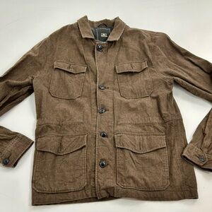Obey propaganda 100% Brushed Cotton Cargo Utility Brown Neutral Jacket XL